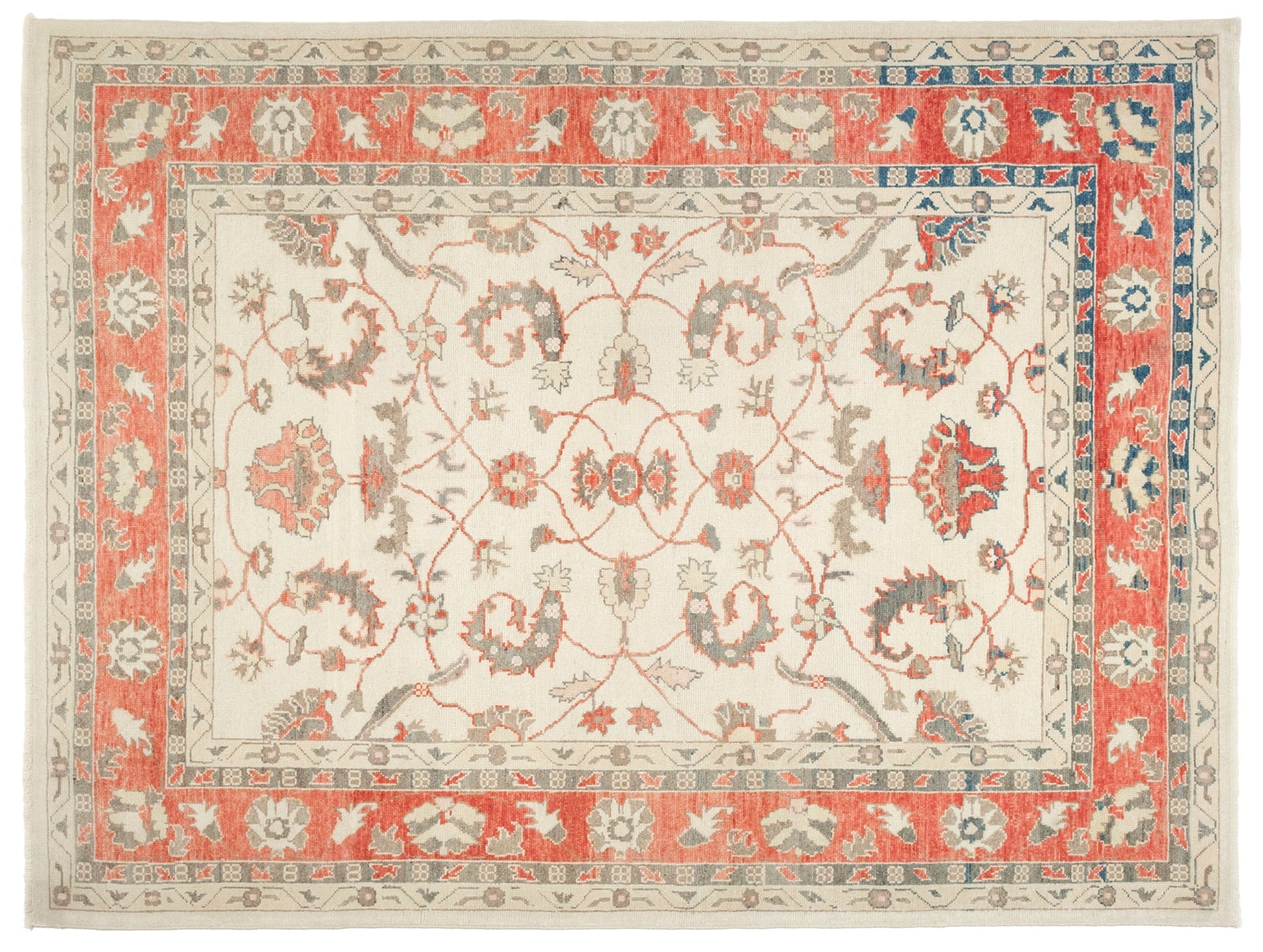 Muted rug 4 × 8, sale hallway rug, Old rug, floral rug, Caucasian rug, faded rug, Rug for office, Vintage rug, Turkish rug 3.9 × 7.6 (233×119)