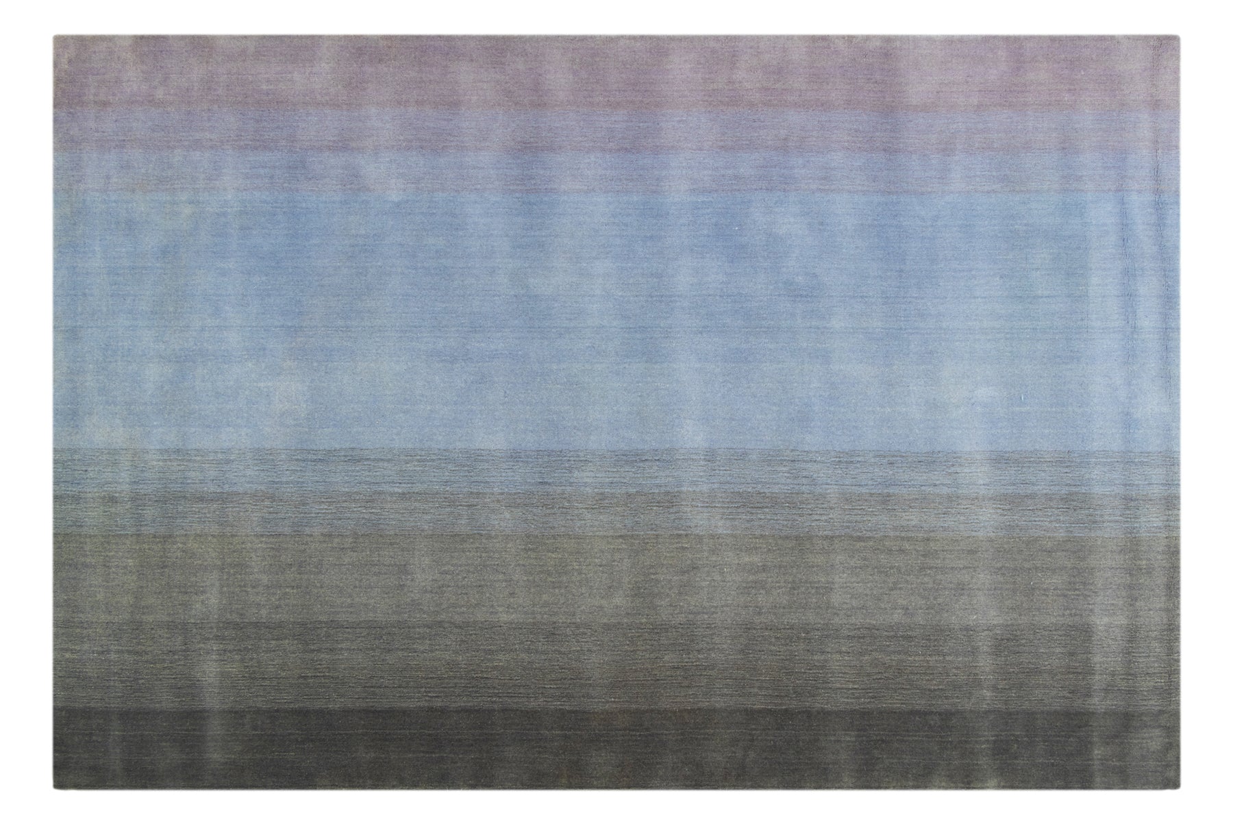 Ombre Wool Rug Gray Blue Blue Hour Revival