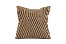 Chindi mini check cushion in chocolate GTX