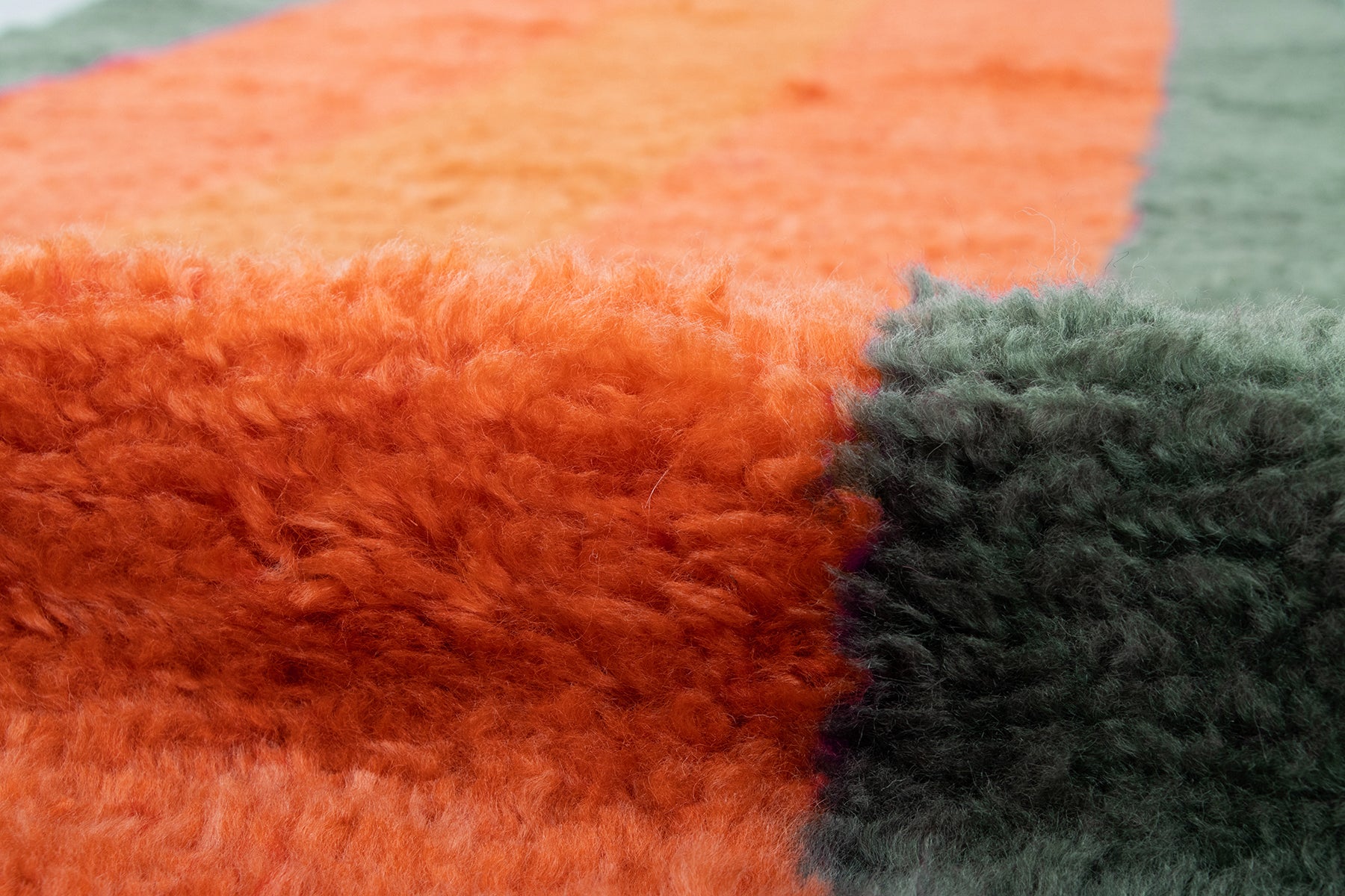 Orange on sale shag rug