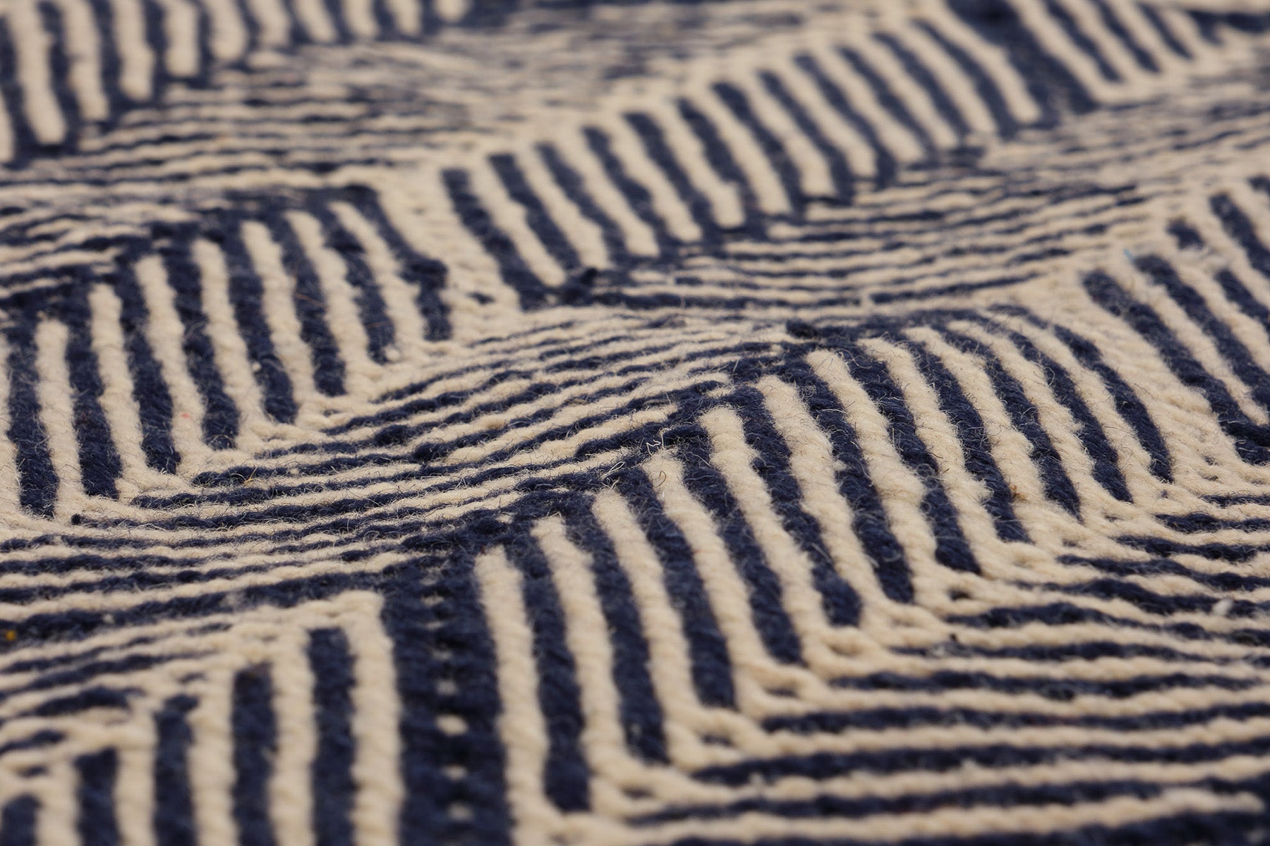 Flatweave Rug, Cream - Ifran in bleu - Revival™