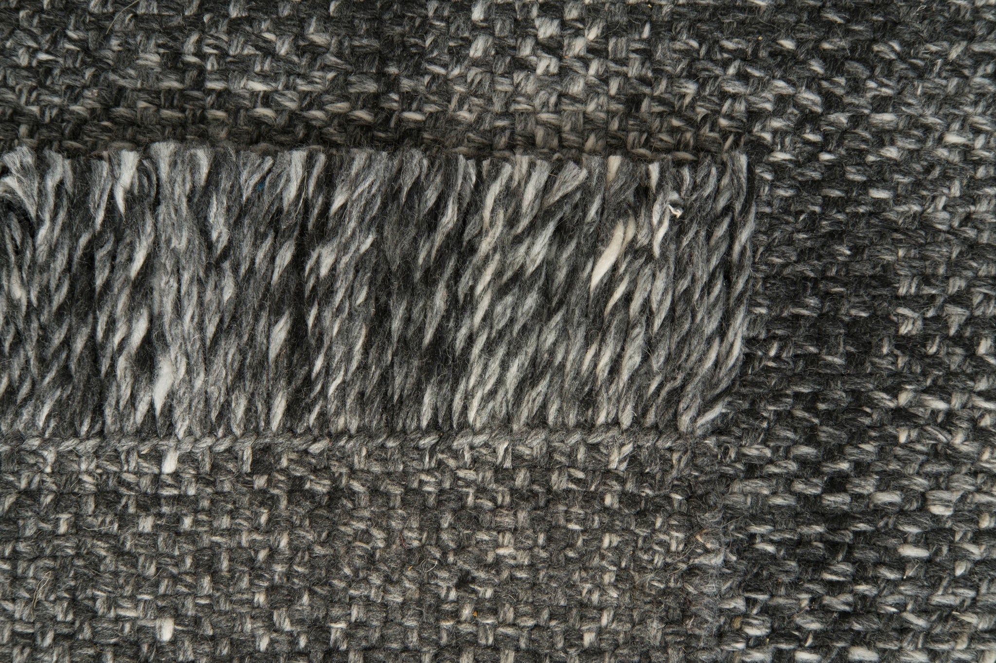 Flatweave Outdoor Rug, 100% Recycled P.E.T., Gray - Pétanque - Revival™