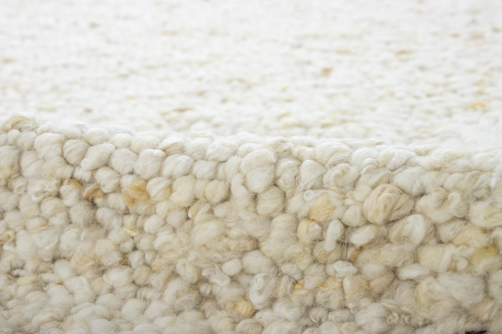 Oatmeal White 100% Wool Felt Fabric