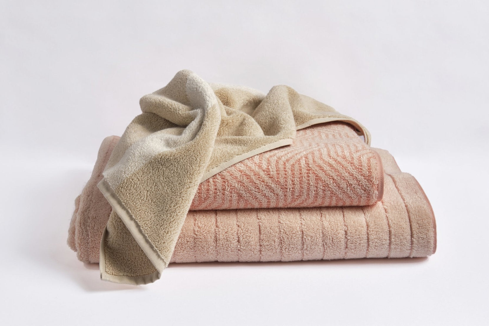 BATHROOM TOWELS LARGE Brown Waffle Cotton Linen Organic Soft Bath Towels XL