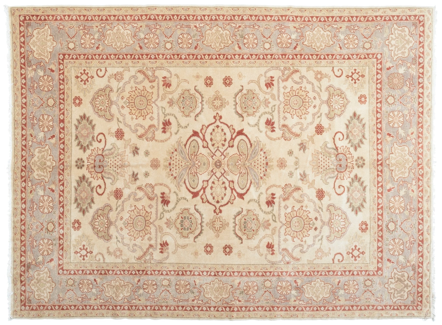 7' X 9' Turkish Rug, Beige - Mouin - Revival™