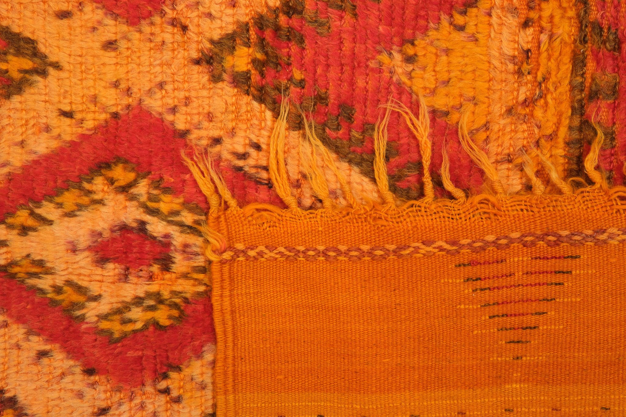 4' x 9' Vintage Moroccan Rug, Orange - Resa - Revival™