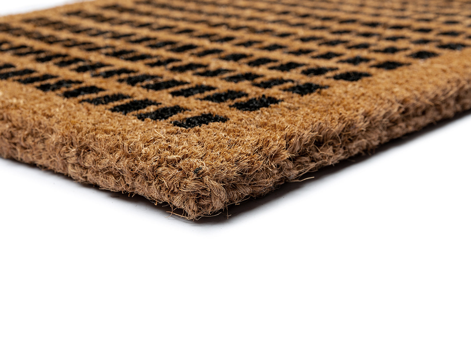 Coir Doormat with Grid Design, 18'' x 30'' - Ember - Revival™